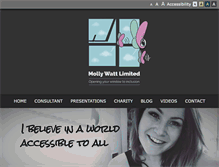 Tablet Screenshot of mollywatt.com